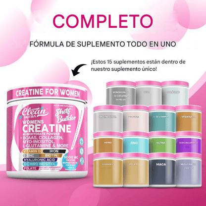 La formula diseñada para el cuerpo femenino - Creatine Shelf Builder