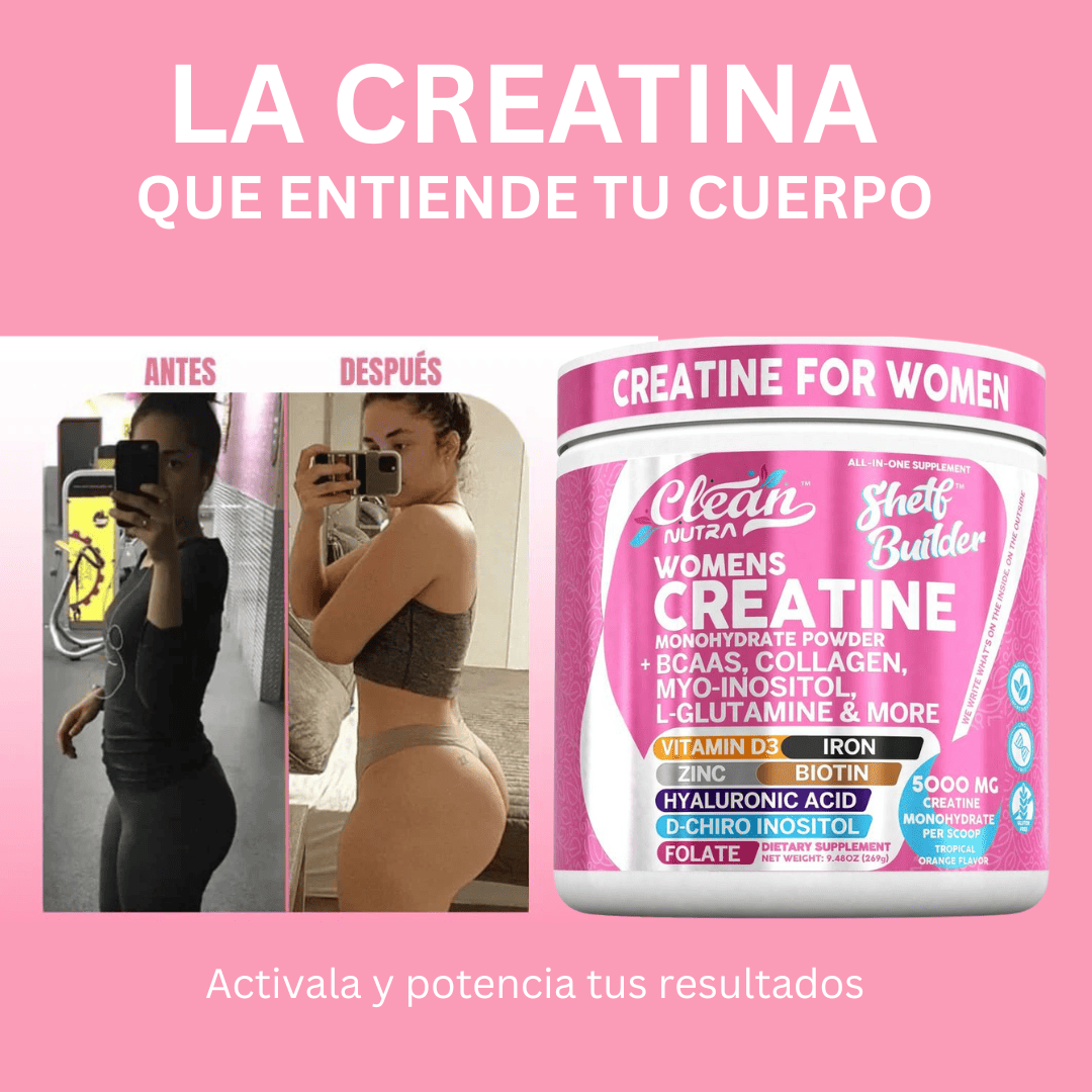 La formula diseñada para el cuerpo femenino - Creatine Shelf Builder