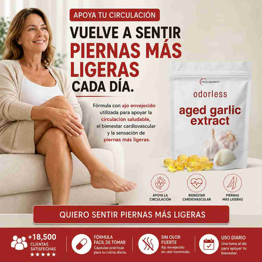 Ajo envejecido para una sensación de bienestar, ligereza y apoyo circulatorio diario
