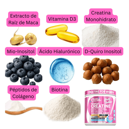 La formula diseñada para el cuerpo femenino - Creatine Shelf Builder
