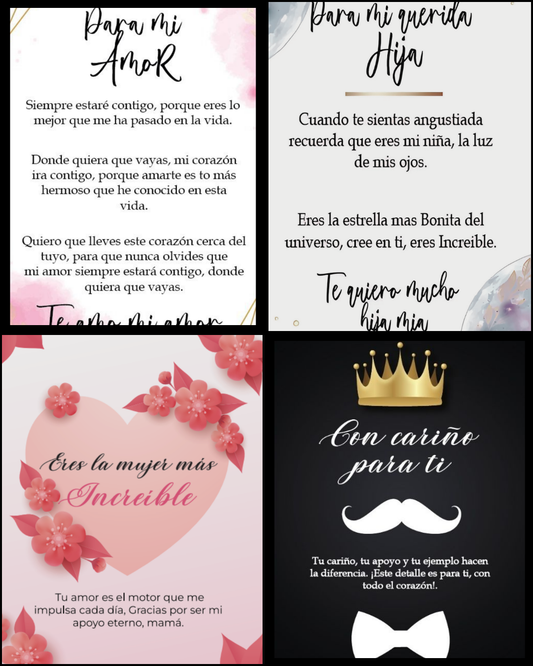 Tarjeta DISEÑO UNICO PAREJA no es personalizable