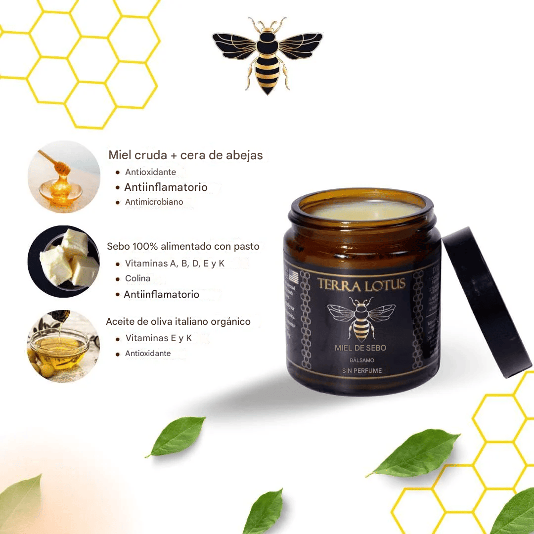 🌿Luce una piel visiblemente mas joven en pocos días - con el poder natural de Terra Lotus Honey Balm